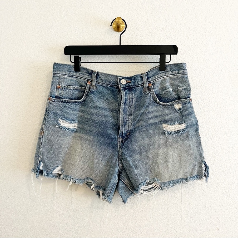 We The Free Denim Cut Off Distressed Shorts Size 31